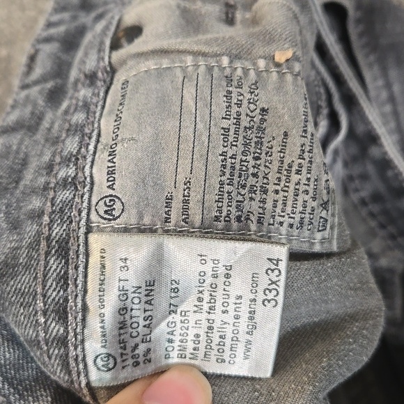 Adriano Goldschmied Mens The Graduate Tailered leg  Jeans sz 33×34 - Picture 12 of 12